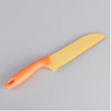 Нож металлический, 18 см, цветной, на листе