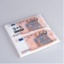 Салфетка бумажная Евро 50, 33*33 см, 2-х слойная