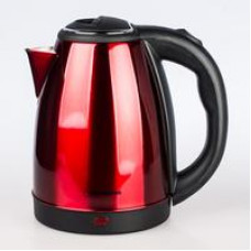 Чайник электрический HOMESTAR HS-1010 стальной, красный (003014), 1500Вт, 1.8л, диск, нерж.сталь