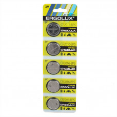 Батарейка, Ergolux, CR2016 BL-5