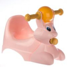 Горшок детский в форме игрушки Зайчик Lapsi 420х290х310 мм (светло-розовый)