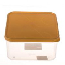 Контейнер для продуктов Modena квадратный 1,2л с гибкой крышкой (бледно-желтый)