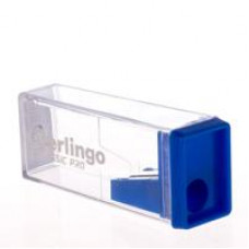 Точилка пластиковая Berlingo Classic Pro 1 отверстие, контейнер, ассорти