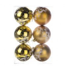Новогоднее украшение, елочное шары 8см, цветные в коробке уп6шт, WA23036 №2