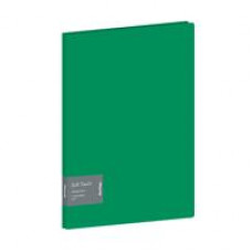 Папка с 10 вкладышами Berlingo Soft Touch , 17мм, 700мкм, зеленая, с внутр. карманом