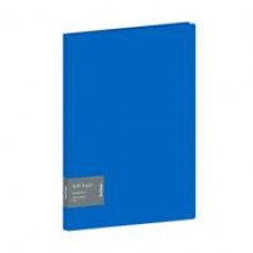 Папка с 20 вкладышами Berlingo Soft Touch , 17мм, 700мкм, синяя, с внутр. карманом