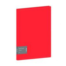 Папка с пружинным скоросшивателем Berlingo Soft Touch , 17мм, 700мкм, красная, с внутр. карманом