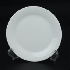 Тарелка белая фарфор плоская 7 17.5см /D-30 уп 12