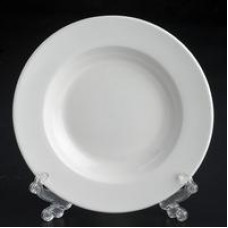 Тарелка суповая полупорционная белая фарфор 8 ( 20см) 200мл D-29 уп 12