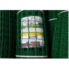 Решетка садовая заборнаяячейка 50*50мм, 1*10 м, зеленая