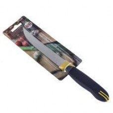 Нож кухонный металлический №4 прямой, 5 , пластиковая ручка, на блистере